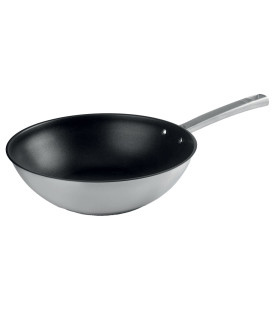 LACOR wok antiadherente FOODIE acero 18/10 apto para inducción 45828