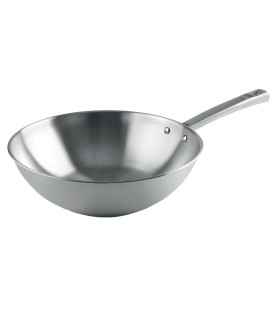 LACOR wok antiadherente FOODIE acero 18/10 apto para inducción 45828