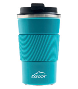 LACOR vaso termo OCEAN acero 18/10 cierre hermético doble pared