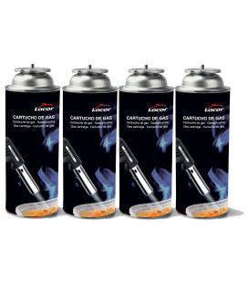 LACOR set 4 cartucho de gas licuado para sopletes de cocina 68947