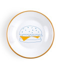 IBILI set 6 plato hamburguesa GASTRODESSIN acero esmaltado 22 cm