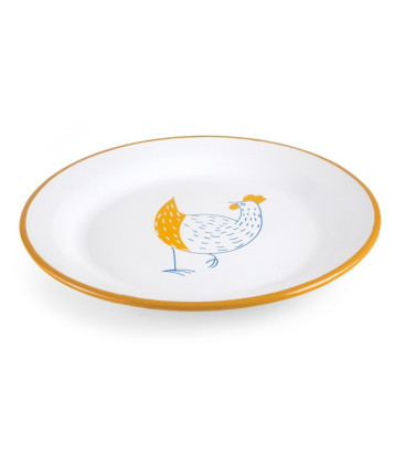 IBILI set 6 bandeja redonda aves GASTRODESSIN acero esmaltado 28 cm