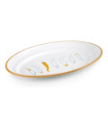 IBILI set 6 bandeja oval verduras GASTRODESSIN acero esmaltado 35 cm