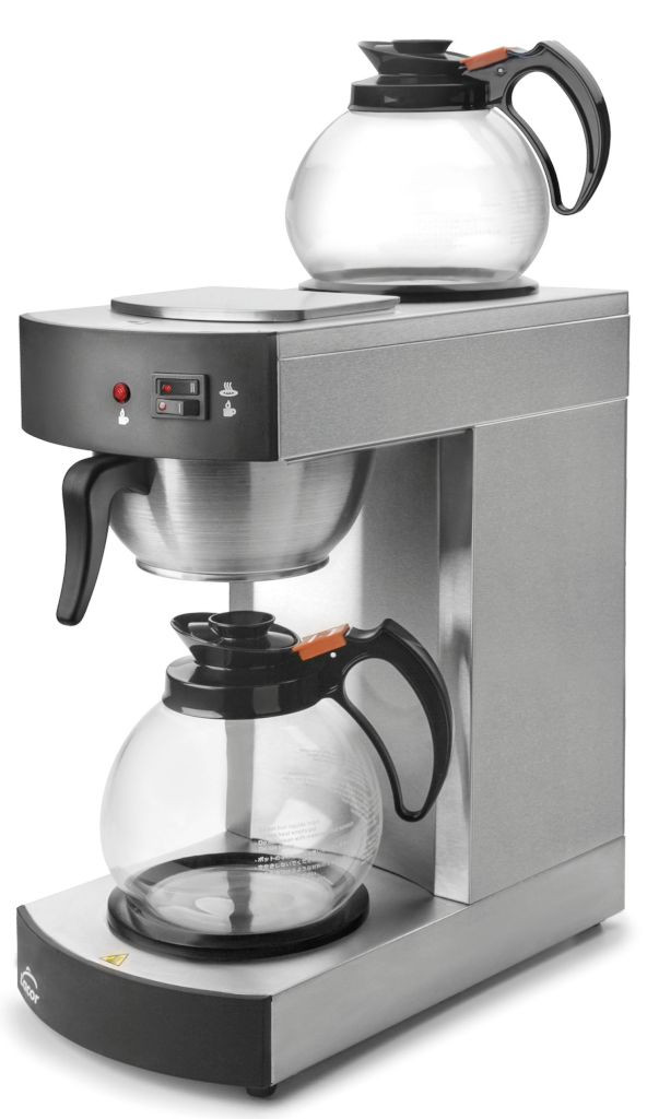 Cafetera Eléctrica con 2 Jarras Cristal de Lacor