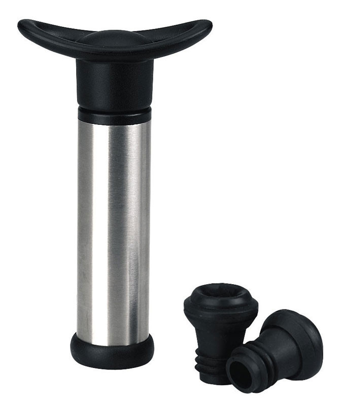 Bomba Manual Vacío con 2 Tapones Inoxidable 18/10 de Lacor