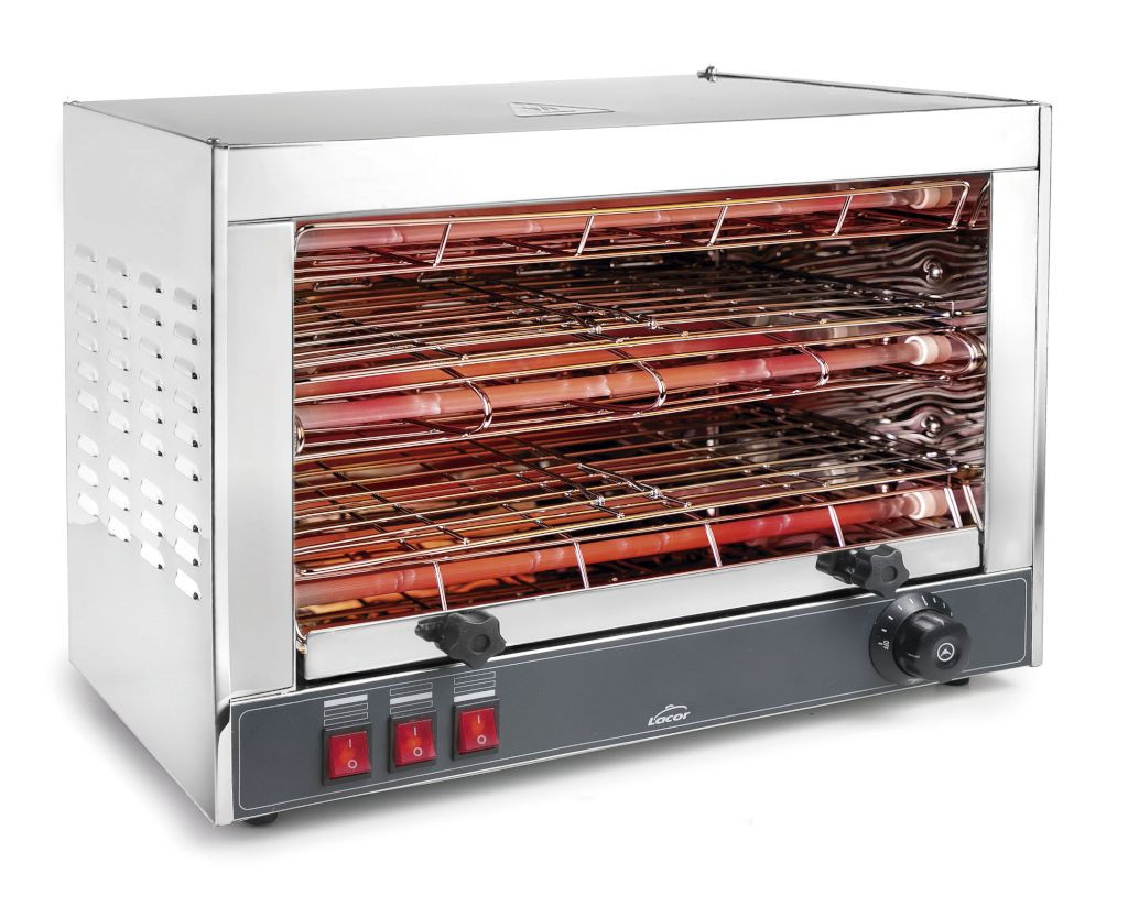 Tostador Eléctrico Horizontal Parrilla Doble 3000W de Lacor