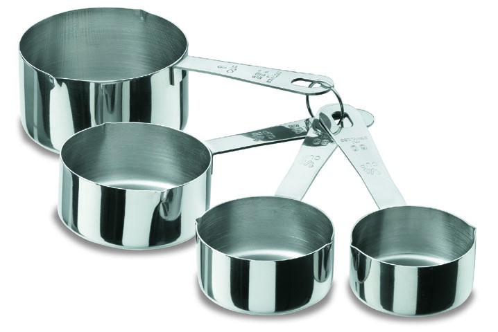 Juego de 4 Medidas Cazos Inoxidable 1810 de Lacor