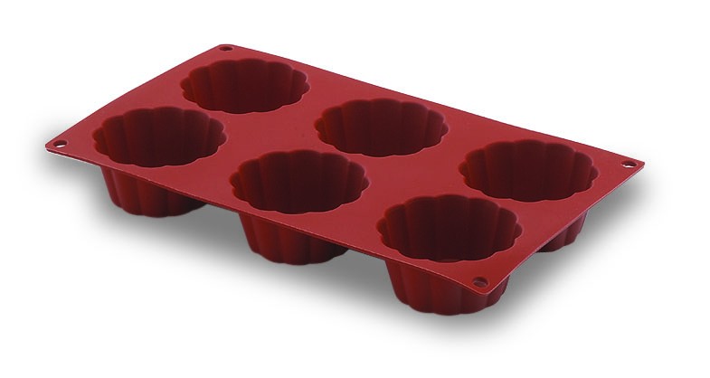 Molde Silicona Briochette 6 Cavidades de Lacor