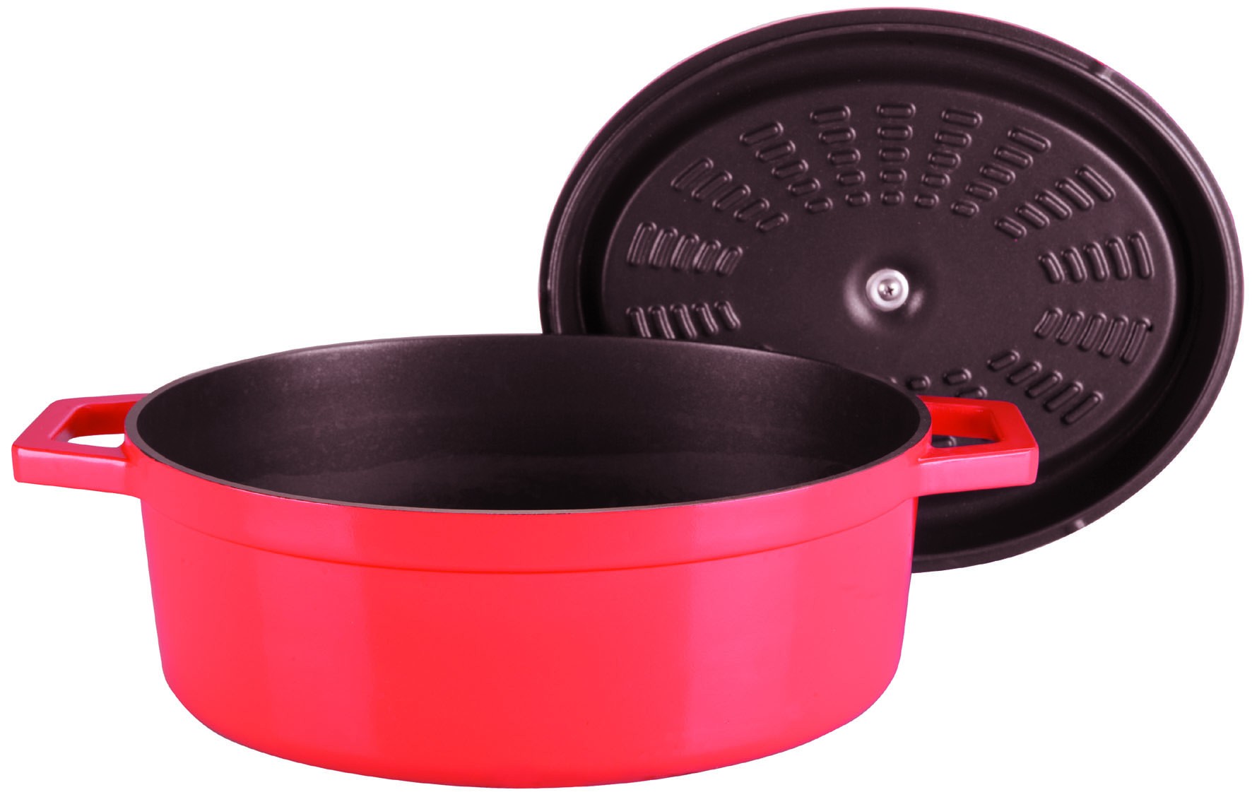 Cacerola Oval Aluminio Fundido con Tapa de Lacor