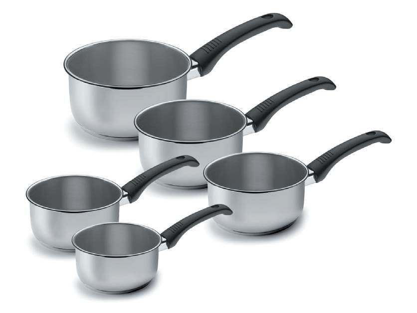 Juego 5 Cazos Estudio (12,14,16,18,20) de Lacor