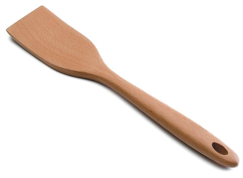 Espátula lisa madera haya de Lacor