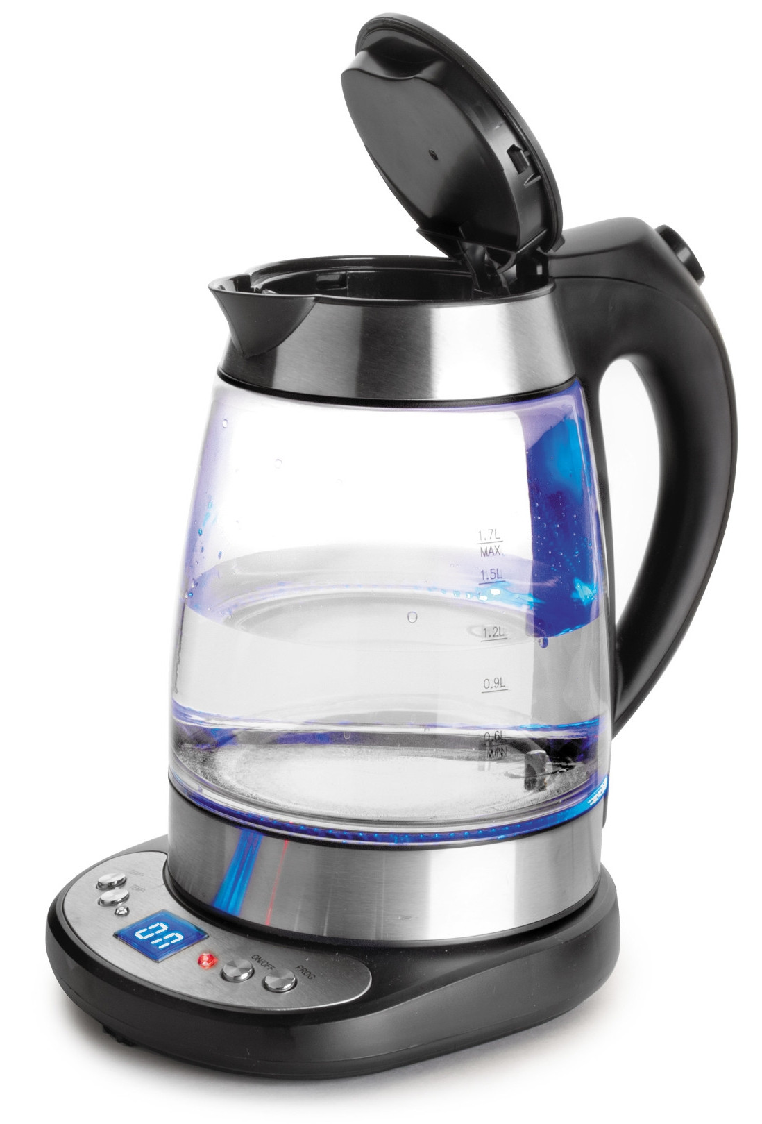 Hervidor Eléctrico Cristal 1,7 L 2200W de Lacor