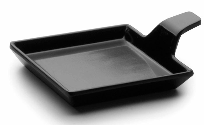 Bandeja Delicatessen Black melamina serie Classic de Lacor
