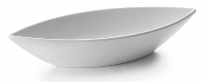 Fuente oval White melamina serie Classic de Lacor