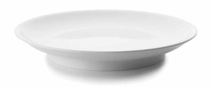 Fuente redonda White melamina serie Classic de Lacor