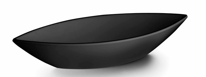 Fuente oval Black melamina serie Classic de Lacor