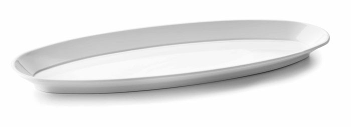 Fuente pescado White melamina serie Classic de Lacor