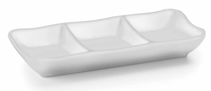 Fuente salsas melamina serie White de Lacor