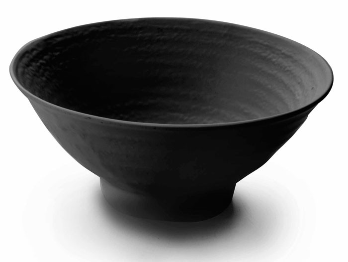 Bol redondo melamina serie Black de Lacor