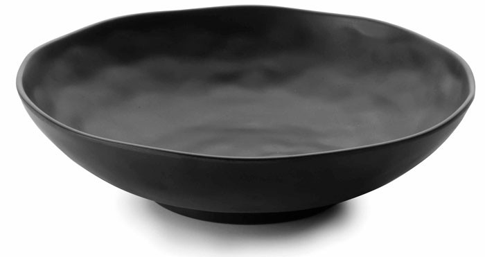 Fuente redonda melamina serie Black de Lacor