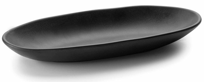 Fuente rectangular melamina serie Black de Lacor