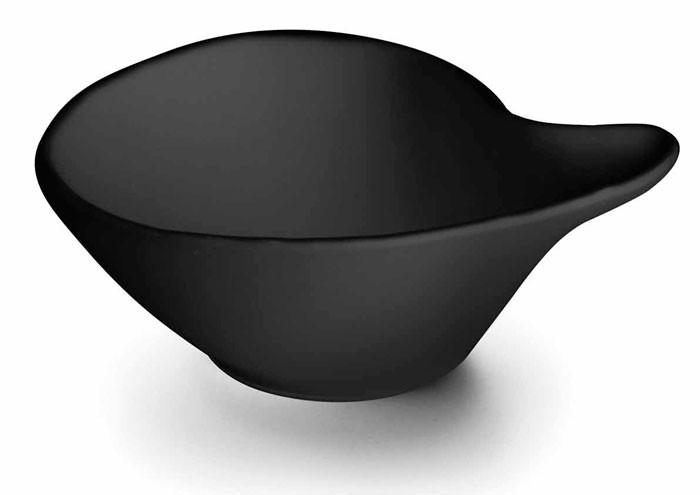 Bol salsa melamina serie Black de Lacor
