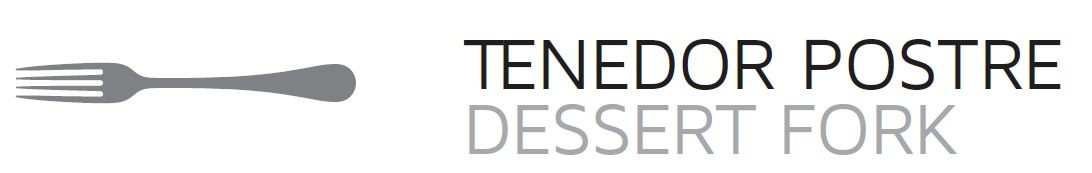 Tenedor Postre Modelo Baguette de Jay