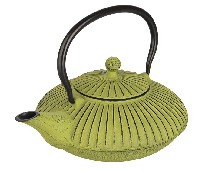 Tetera de hierro fundido verde de Ibili