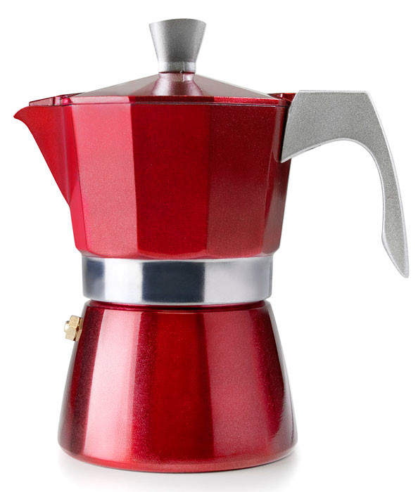 Cafetera express EVVA red de Ibili