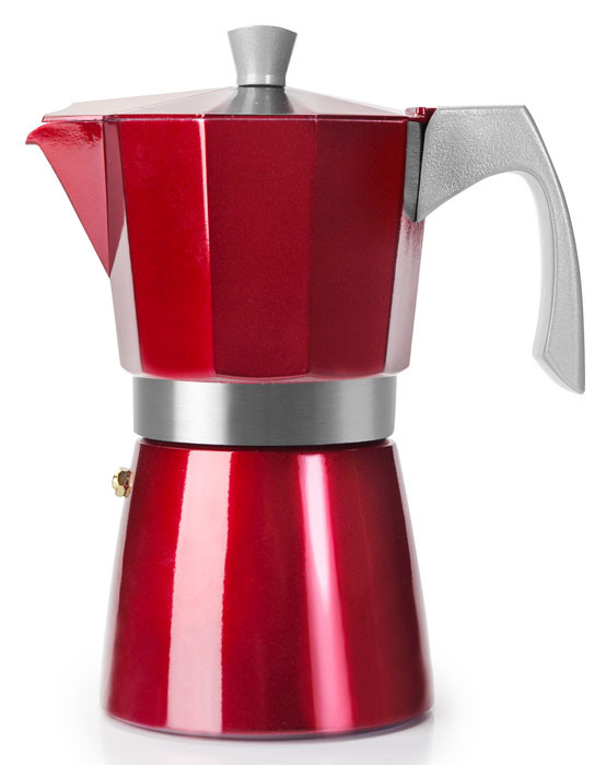 Cafetera express EVVA red de Ibili