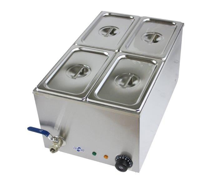 IRIMAR baño maría BM ECO-4 con cubetas GN1/4 uso profesional e industrial