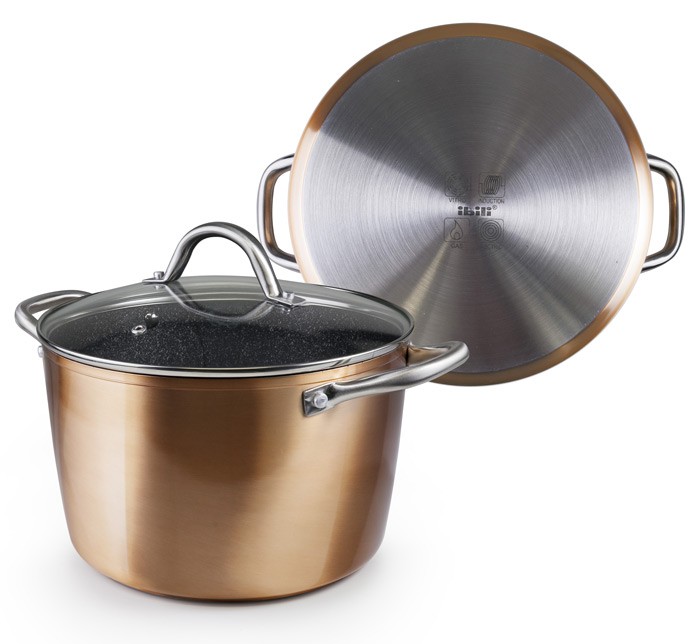 Olla con tapa Natura COPPER de Ibili