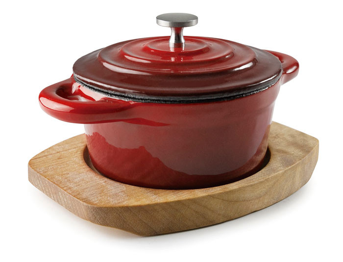Cacerola redonda con tapa Magma Red de Lacor