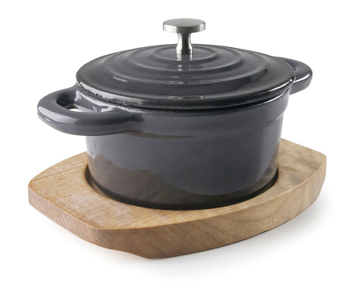 Cacerola redonda con tapa Magma Grey de Lacor