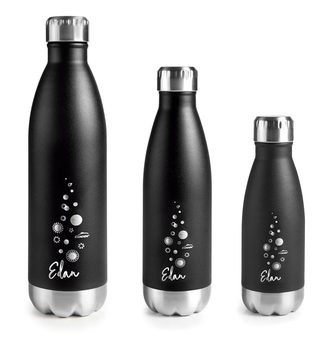 Botella inoxidable Edan Black de Lacor