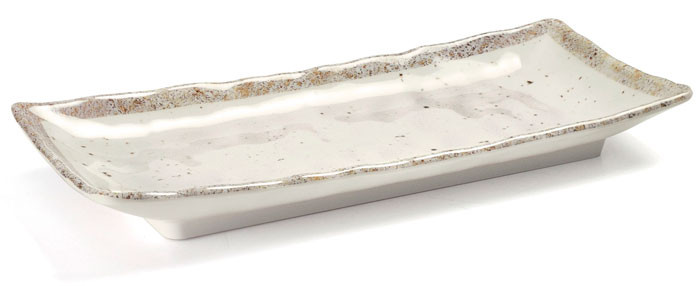 Fuente rectangular de melamina serie Earth de Lacor