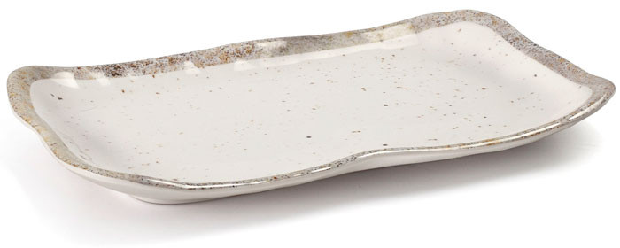 Fuente rectangular de melamina serie Earth de Lacor