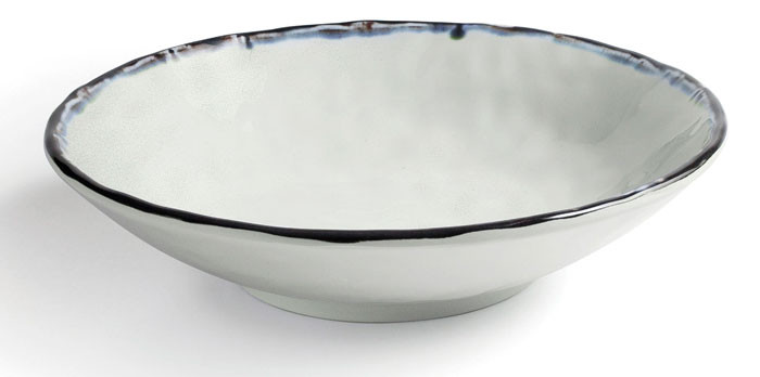 Plato hondo redondo de melamina serie Sea de Lacor