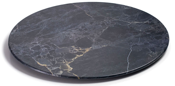 Plato redondo de melamina serie Stone de Lacor