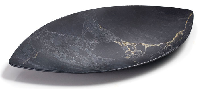 Fuente hoja de melamina serie Stone de Lacor