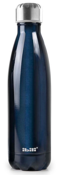 Botella termo inoxidable Dark Blue de Ibili
