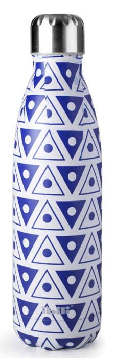 Botella termo inoxidable Mosaic Blue de Ibili