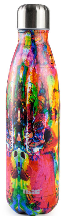 Botella termo inoxidable Lienzo de Ibili