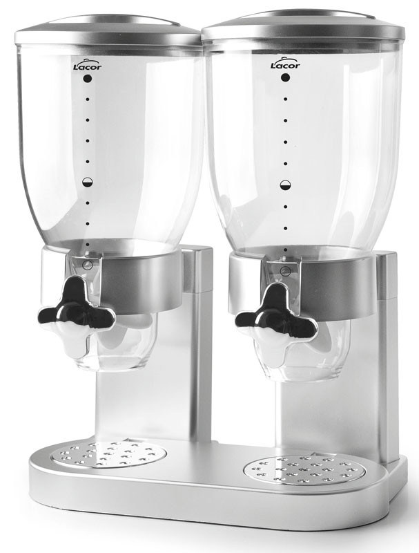 Dispensador de cereales doble con base 4 L de Lacor