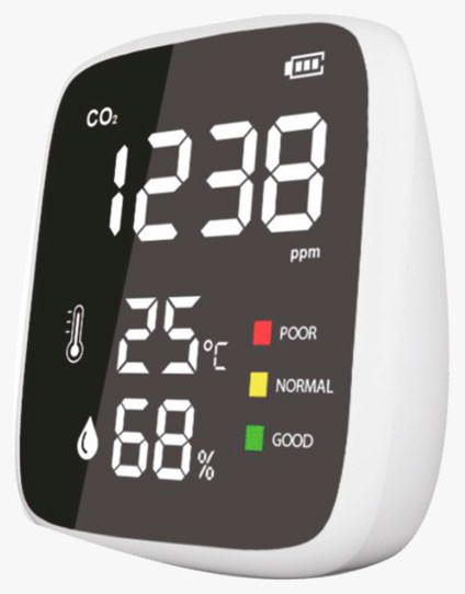 Medidor de CO2, temperatura y humedad