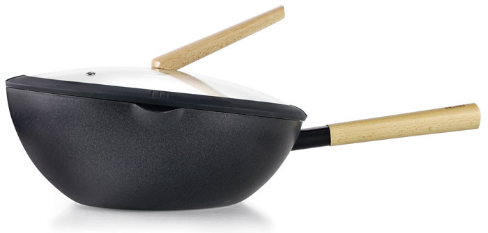 Wok con tapa Luxe de Ibili