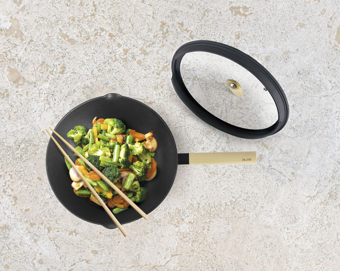 Wok con tapa Luxe de Ibili
