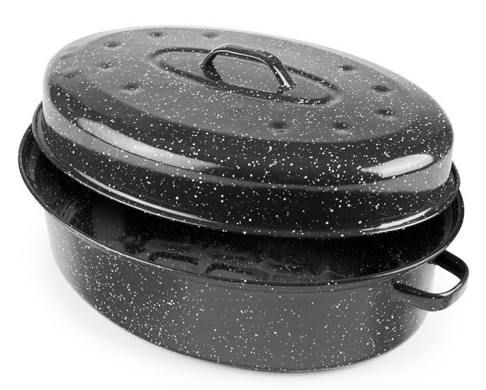 Cocotte oval esmaltada BLACK de Ibili