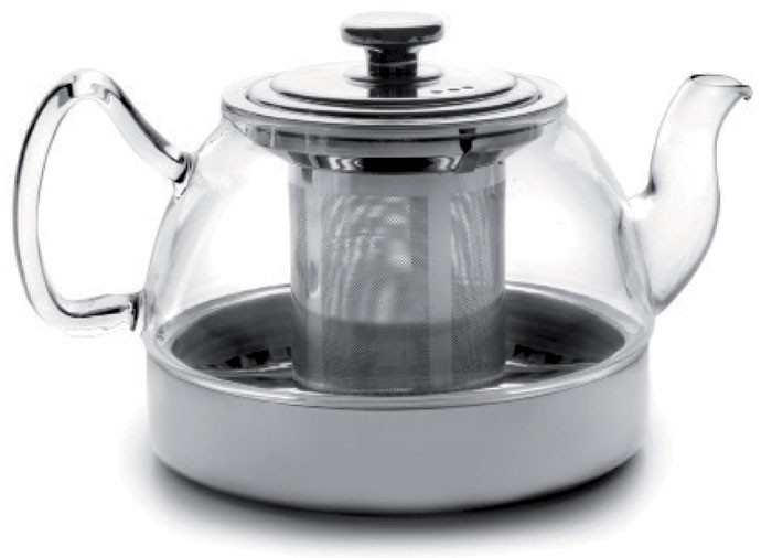 Tetera de cristal con filtro INDUCTION de Ibili