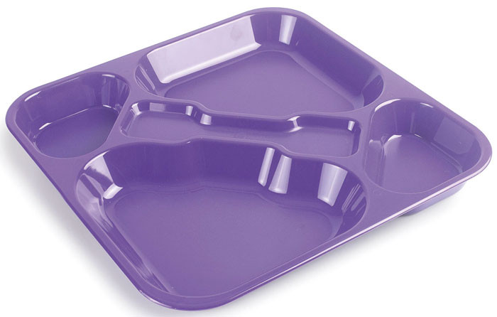 Bandeja autoservicio policarbonato morada de Lacor